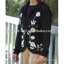 embroidered cashmere cardigan